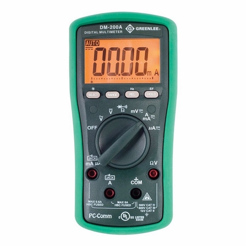 GREENLEE DM-200A-C DMM 1KV AC/DC(DM-200A)(CALIB) 52047809/783310357568