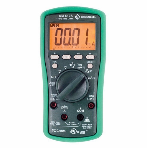 GREENLEE DM-510A DMM TRMS AC/DC CAP TEMP(DM-510A) 52047803/783310087427