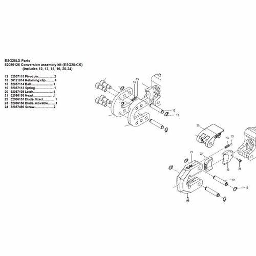 Greenlee  Esg25-Ck Conversion Assembly Kit Esg25 52086126 / 783310088516