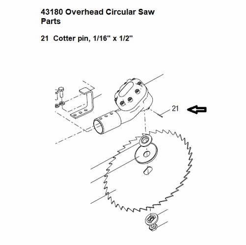Greenlee  F001066 Pin-Cotter .060X.500 50412472 / 783310412472