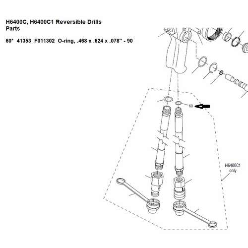 GREENLEE F011302 O-RING,.468X.624X.078 90D N552 50413532 / 783310413530
