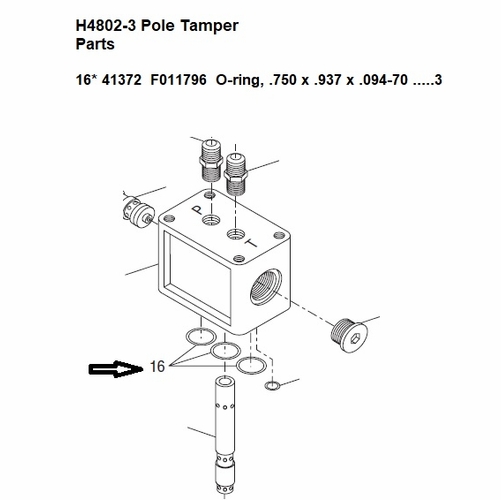 Greenlee  F011796 O-Ring(.750X.937X.093 70Dn674) 50413722 / 783310413721