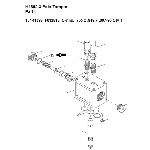 Greenlee  F012815 O-Ring(.755X.949X.097 90Dn552) 50413980 / 783310413981