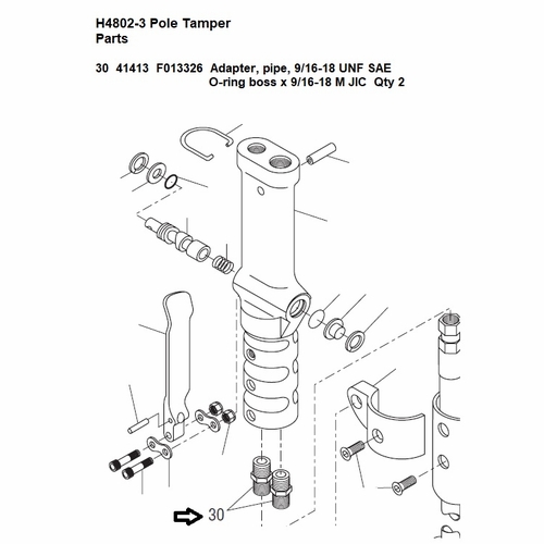 Greenlee  F013326 Adapter 9/16-18 Jic-To-St M/M 50414133 / 783310414131