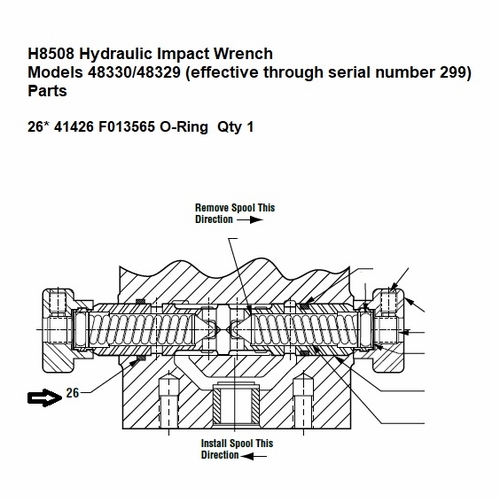 Greenlee  F013565 O-Ring-.625X.750X.062 70D N674 50414262 / 783310414261
