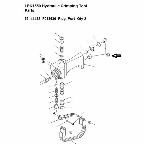 Greenlee  F013636 Plug, Plastic (3/4-16) 50414323 / 783310414322