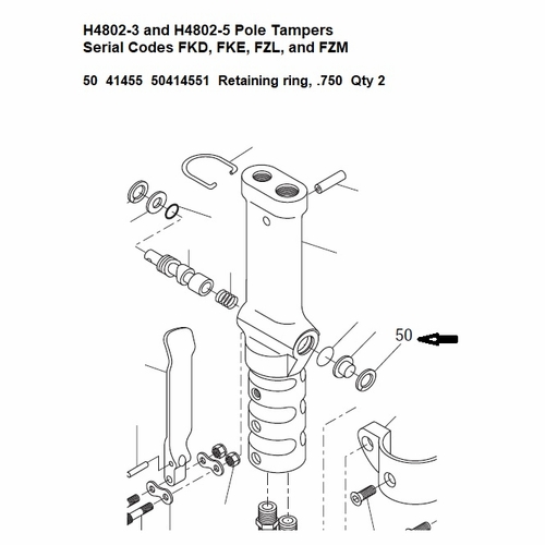 GREENLEE F014097 RING, RETAINING-INTERN, .75DIA 50414551 / 783310414551