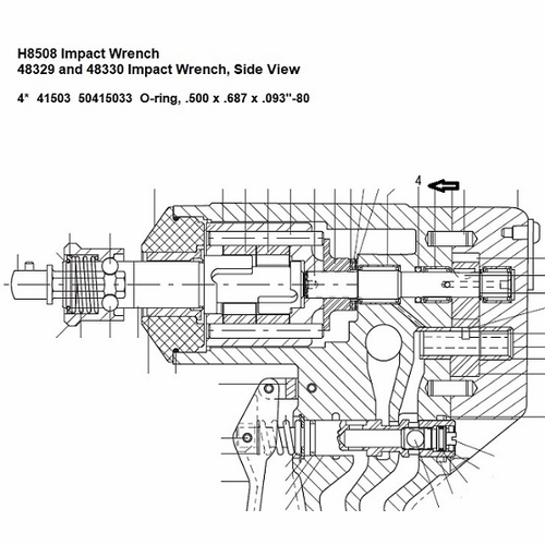Greenlee  F015305 O-Ring,1/2 X 11/16 X 3/32 80D 50415033 / 783310415039