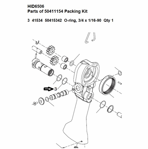 Greenlee  F015403 O-Ring,3/4 X 7/8X1/16 90Dn552 50415342 / 783310415343