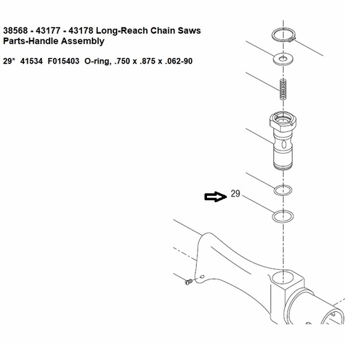GREENLEE F015403 O-RING,3/4 X 7/8x1/16 90DN552 50415342 / 783310415343