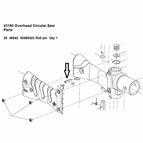 Greenlee  F015810 Rollpin (.156X.875) 50485423 / 783310485421