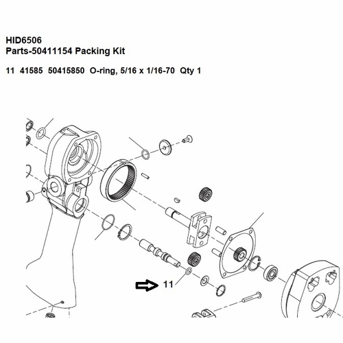 Greenlee  F016327 O-Ring,5/16 X 7/16 X 1/16 70D 50415850 / 783310415855