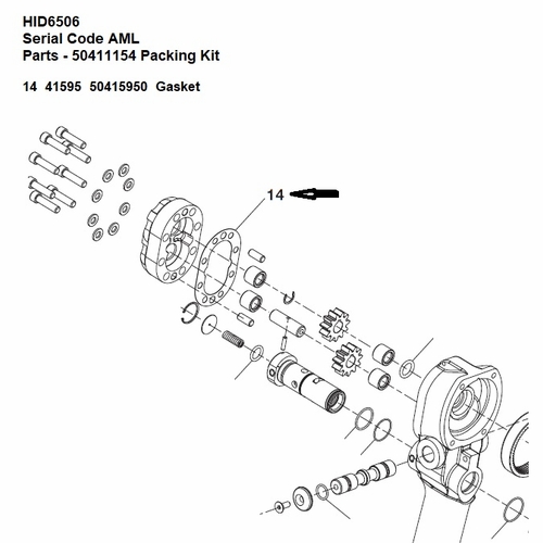 Greenlee  F016732 Gasket(2.09X3.09X.0015)(H6300) 50415950 / 783310415954
