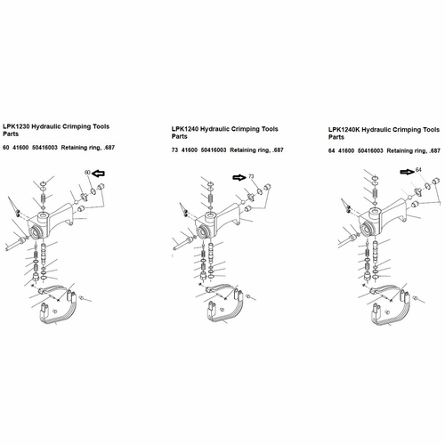 Greenlee  F016737 Ring-Ret .687 Truarc N5000 I 50416003 / 783310416005