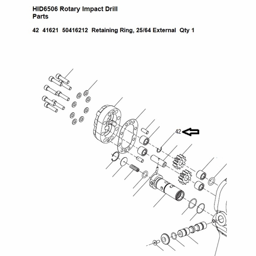 Greenlee  F017010 Ring, Retaining (.437) 50416212 / 783310416210