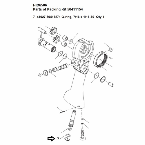 Greenlee  F017078 O-Ring .437X.562X.062 70D 50416271 / 783310416272