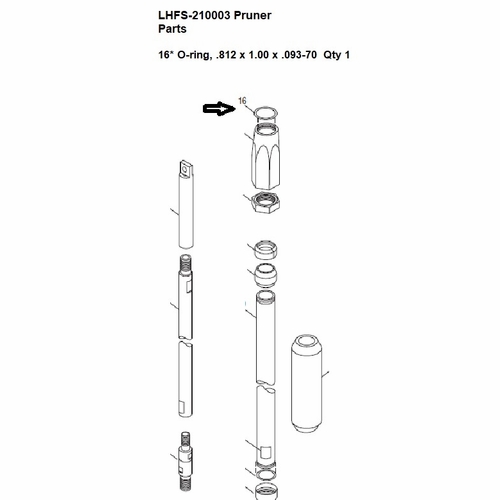 Greenlee  F017948 O-Ring (.812X1.000X.093) 50416680 / 783310416685