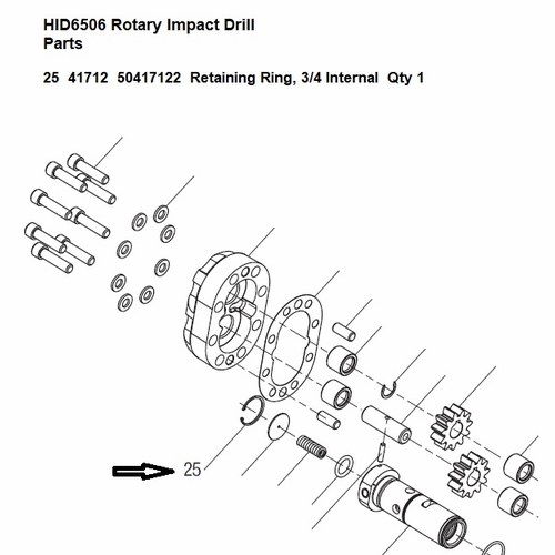 Greenlee  F018511 Ring,Retaining (.750) 50417122 / 783310417125