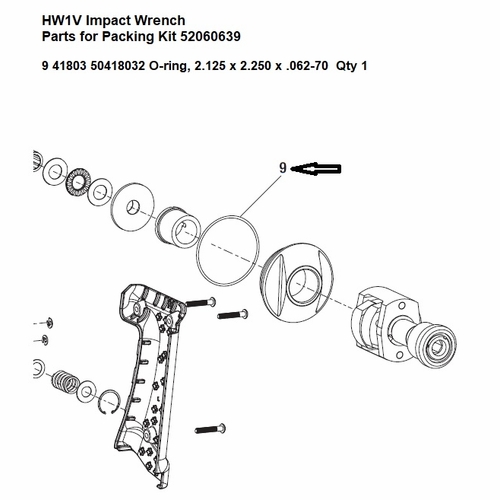 GREENLEE F020780 O-RING-2.125X2.250.062 70DN674 50418032 / 783310418030