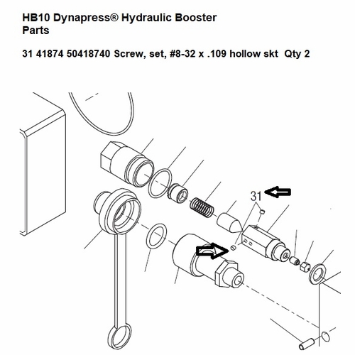 Greenlee  F021609 Screw,Set 8-32X.109 Hollow Sk 50418740 / 783310418740