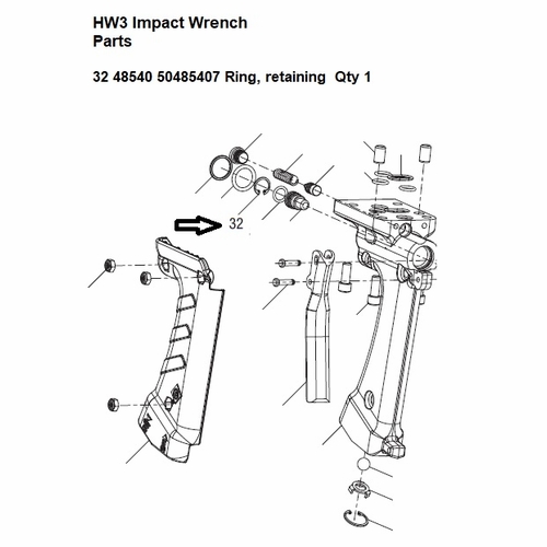 Greenlee  F021711 Ring,Rtng (.5 Truarc N5000 I) 50485407 / 783310485407