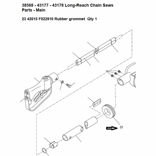 GREENLEE F022910 GROMMET,RBR-60D 1.12X2.75X.625 50420154 / 783310420156