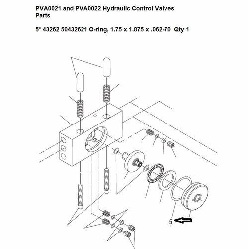 Greenlee  F024058 O-Ring-1.750X1.875X.062 70D 50432621 / 783310432623
