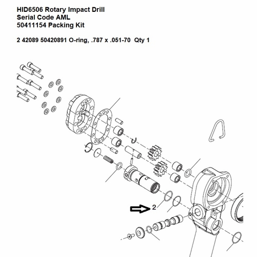 Greenlee  F024419 O-Ring,.787X.889X.051 Bn 70D 50420891 / 783310420897