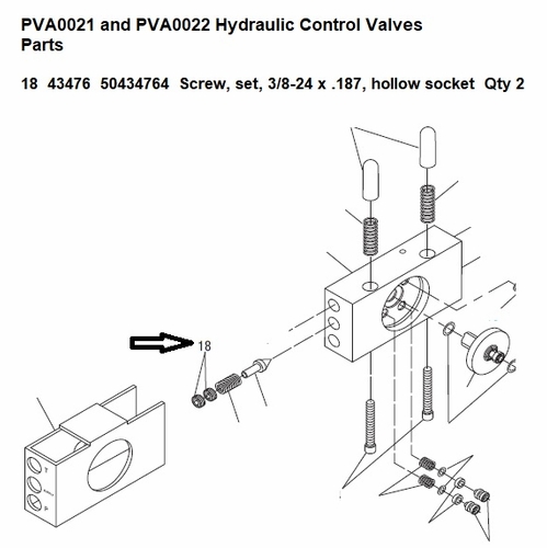 Greenlee  F030113 Screw,Set 3/8-24X.187 Skt Hol 50434764 / 783310434764