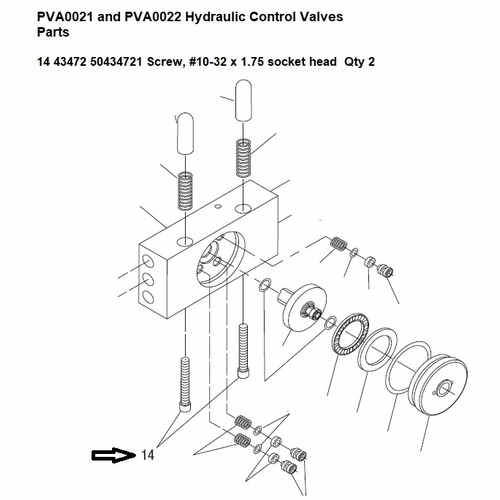 Greenlee  F030115 Screw, Cap 10-32X1.750 Skt Bk 50434721 / 783310434726