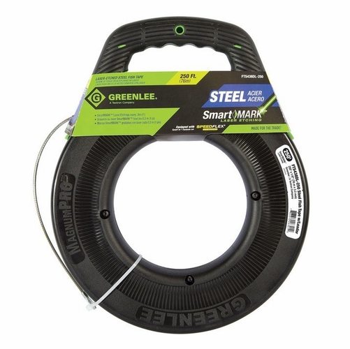 GREENLEE FTS438DL-250 FISHTAPE STEEL-250 FT W/LEADER 52055699/783310263012