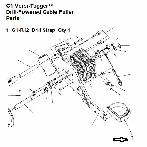Greenlee G1-R12 Drill Strap Kit, Replacement 52087851 783310048107