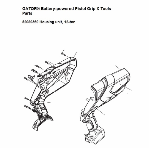GREENLEE HB.16061 HOUSING GRN 12-TON 18V (E12CCXL) 52080360 / 783310069324