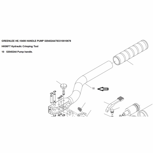 GREENLEE HE.10408 HANDLE PUMP 52045244/783310010678