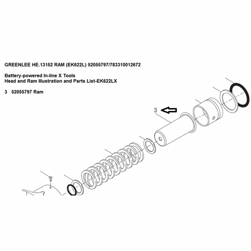 GREENLEE HE.13152 RAM (EK622L) 52055797/783310012672