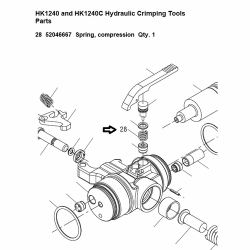 GREENLEE HE.6464 SPRING,RELEASE (HK1240 HK1240C) 52046667 / 783310087175