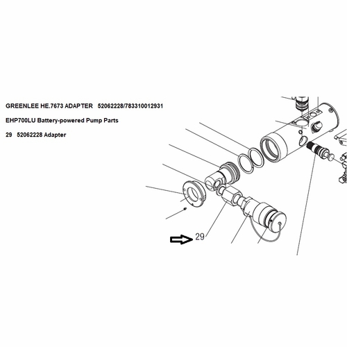 GREENLEE HE.7673 ADAPTER 52062228/783310012931