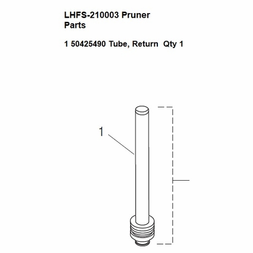 GREENLEE  L060060 TUBE-RETURN 50425490 / 783310425496
