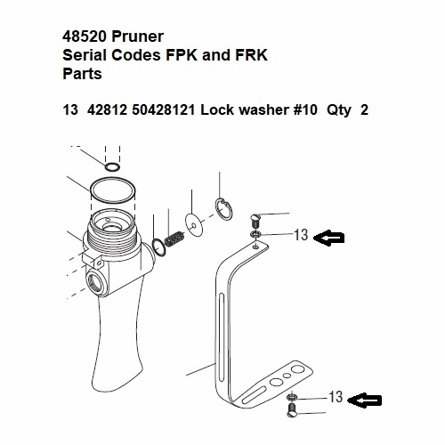 Greenlee  L084015 Washer Lock-Intnl 10 Type A 50428121 / 783310428121