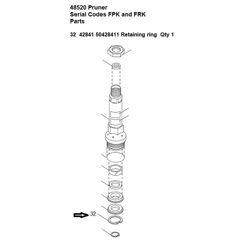 GREENLEE L085061 RING,RETAINING 50428411 / 783310428411
