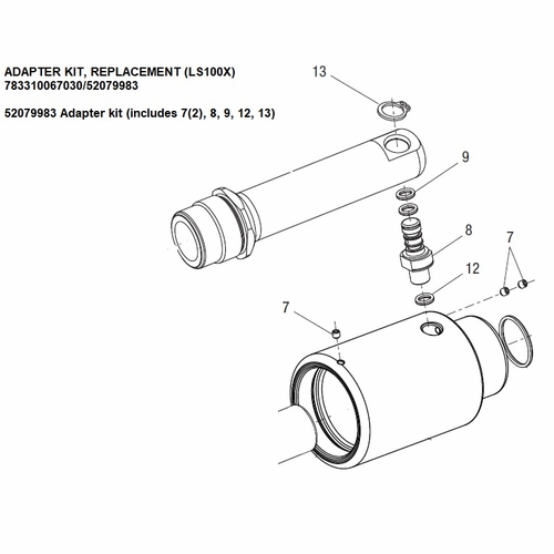 Greenlee Ls100Ak Adapter Kit, Replacement (Ls100X) 783310067030/52079983