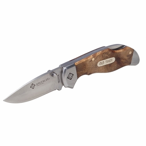 Greenlee Ut652-24 Folding Knife 2-1/4 Inch Ss Drop Pt (Pop) H2 / 783310002796
