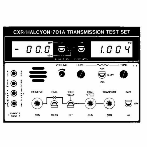Halcyon/Cxr 701A Test Set Repaired