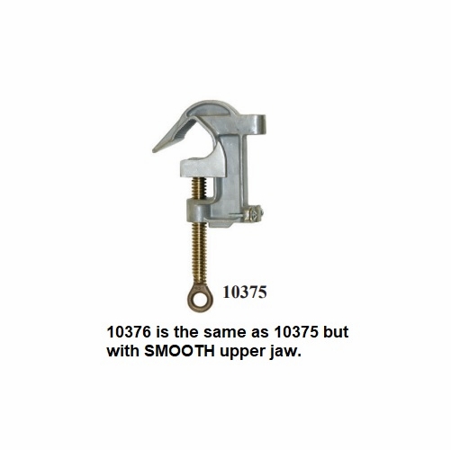 HASTINGS 10376 Ground Clamp, 2 inches C-Head smooth jaw