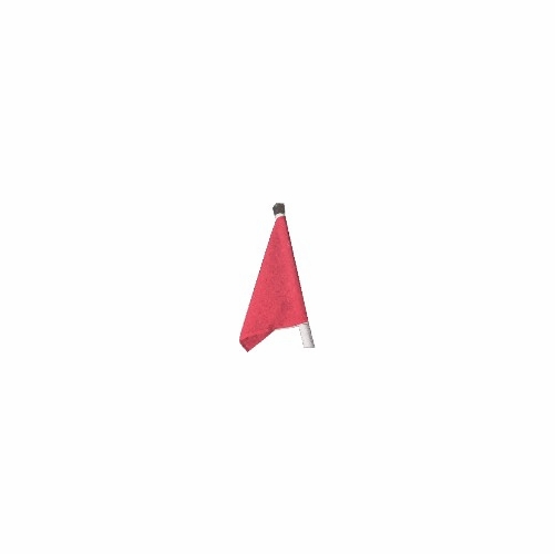 HASTINGS 12-229 Fiberglass Staff With Red Flag