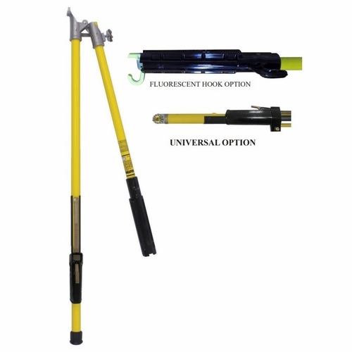 HASTINGS 13413-U-F 8 ft 6 in Folding Shotgun Stick w/Ext Operating Rod w/Univ fitting and Fluor Hook