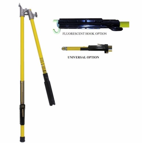 HASTINGS 13415-U-F 12 ft 6 in Folding Shotgun Stick w/Ext Operating Rod w/Univ fitting & Fluor Hook