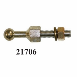 HASTINGS 21706 Ball Stud - Long Threads 2 inch
