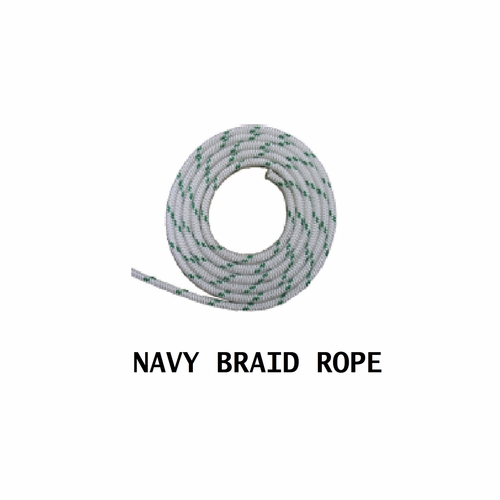 Hastings 3600-2 100 Foot  Coil 3/4 Inch Navy Braid Rope W/Eye Splice Ea.End
