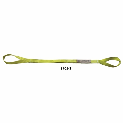 HASTINGS 3701-3 Nylon Sling 1 inch Wide Nylon Eye and Eye Half Twist
